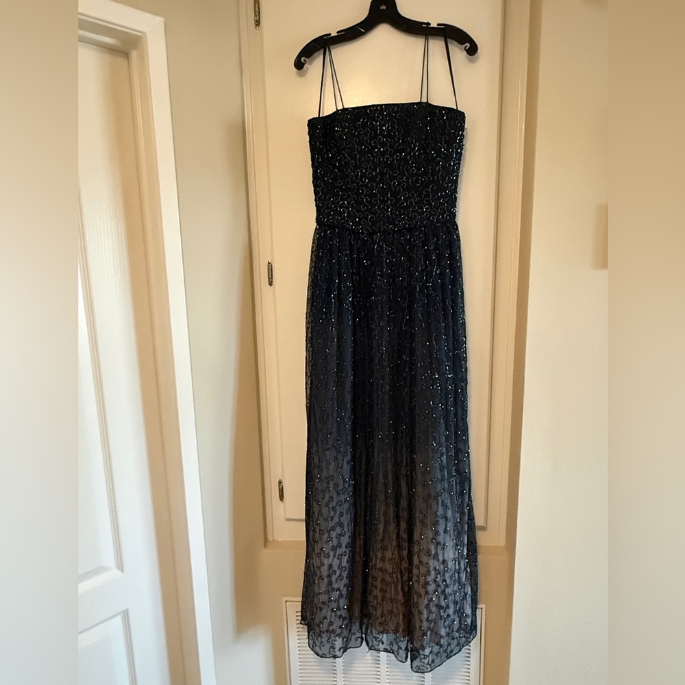 Cache Midnight Black ombré Dress vintage y2k